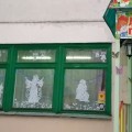 Новорічне оформлення вікон   Витиканкі на тему Снігова Королева Здрастуйте
