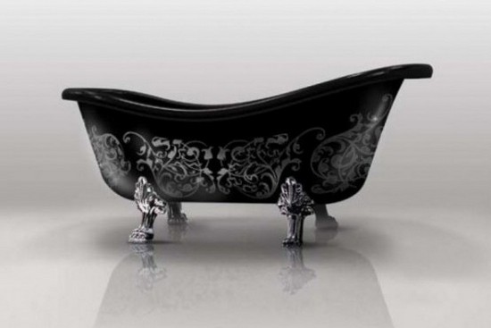 Дизайн ванної кімнати в чорному кольорі